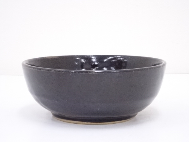 鉄釉菓子鉢